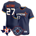 Choea H.Astros #27 Jose Altuve Player Navy City Connect Texas Patch Vapor Premier Limited Elite Home Stitched Jerseys