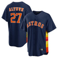 Choea H.Astros #27 Jose Altuve Player Navy Home Game Stitched Jerseys