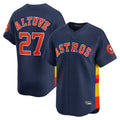 Choea H.Astros #27 Jose Altuve Player Navy Home Limited Stitched Jerseys