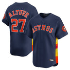 Choea H.Astros #27 Jose Altuve Player Navy Home Limited Stitched Jerseys