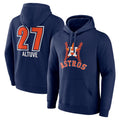 Choea H.Astros #27 Jose Altuve Player Navy Pullover Hoodie Stitched Jerseys