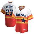 Choea H.Astros #27 Jose Altuve Player Rainbow Cooperstown Collection T-shirt Stitched Jerseys