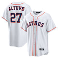 Choea H.Astros #27 Jose Altuve Player White Home Game Stitched Jerseys