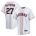 Choea H.Astros #27 Jose Altuve Player White Home Game Stitched Jerseys