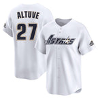 Choea H.Astros #27 Jose Altuve Player White Throwback Cooperstown Collection Limited Stitched Jerseys