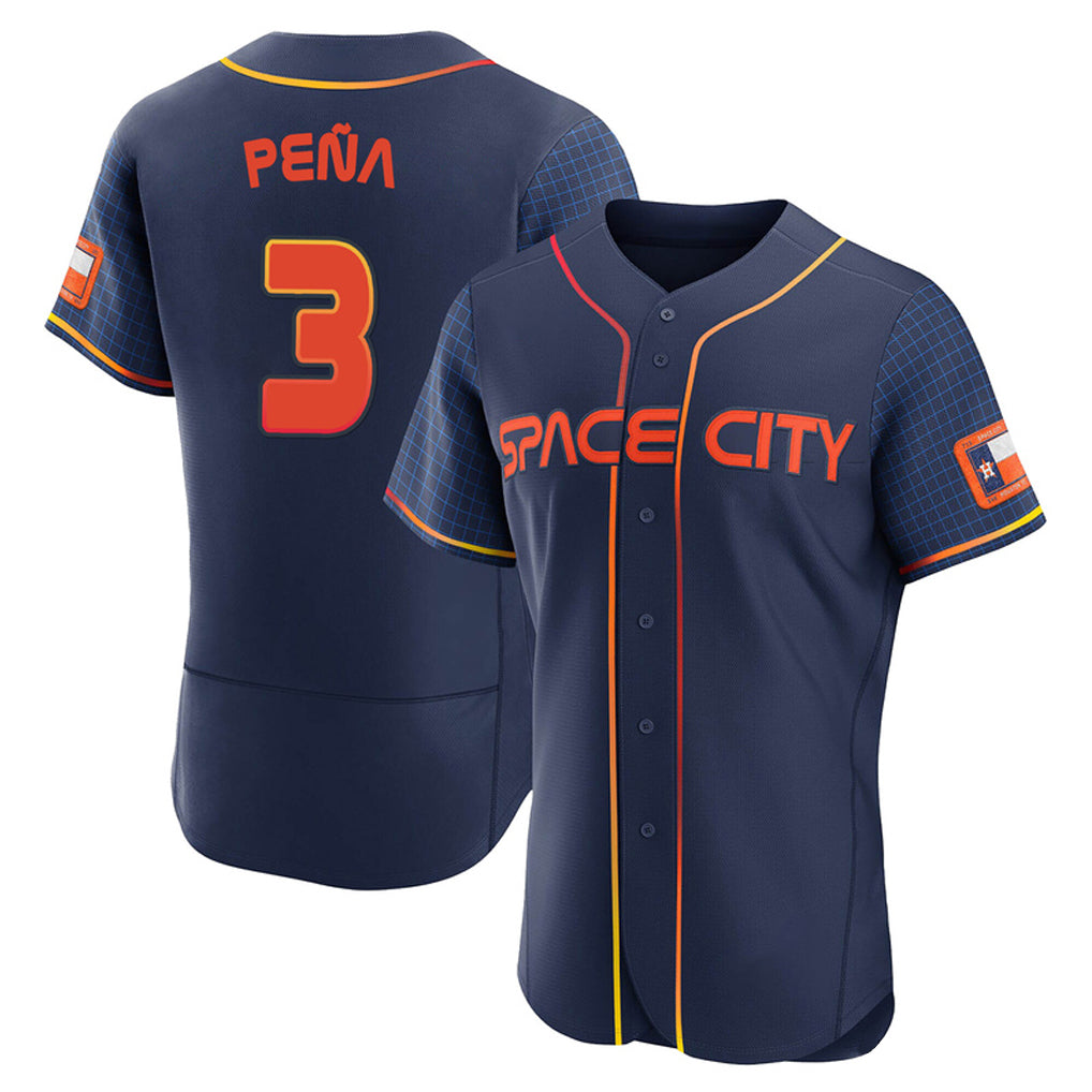 Choea H.Astros #3 Jeremy Pe?a Player Navy City Connect Limited Elite Home Stitched Jerseys