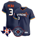 Choea H.Astros #3 Jeremy Pe?a Player Navy City Connect Texas Patch Vapor Premier Limited Elite Home Stitched Jerseys