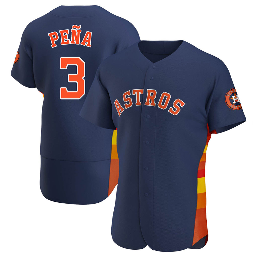 Choea H.Astros #3 Jeremy Pe?a Player Navy Home Limited Elite Stitched Jerseys