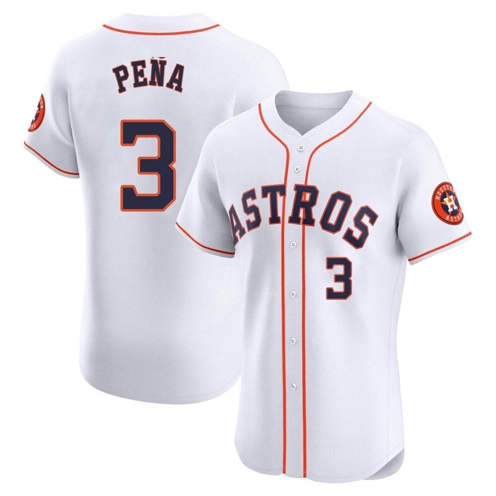 Choea H.Astros #3 Jeremy Pe?a Player White Limited Elite Home Stitched Jerseys