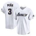 Choea H.Astros #3 Jeremy Pe?a Player White Throwback Cooperstown Collection Limited Stitched Jerseys