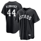 Choea H.Astros #44 Yordan Alvarez Player Black Home Game Stitched Jerseys
