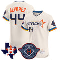 Choea H.Astros #44 Yordan Alvarez Player Cream City Connect Texas Patch Vapor Premier Limited Elite Home Stitched Jerseys