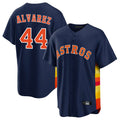 Choea H.Astros #44 Yordan Alvarez Player Navy Home Game Stitched Jerseys