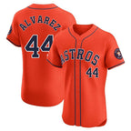 Choea H.Astros #44 Yordan Alvarez Player Orange Home Limited Elite Stitched Jerseys