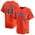 Choea H.Astros #44 Yordan Alvarez Player Orange Home Limited Stitched Jerseys