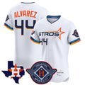 Choea H.Astros #44 Yordan Alvarez Player White City Connect Texas Patch Vapor Premier Limited Elite Home Stitched Jerseys