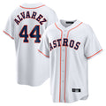 Choea H.Astros #44 Yordan Alvarez Player White Home Game Stitched Jerseys