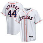 Choea H.Astros #44 Yordan Alvarez Player White Home Game Stitched Jerseys