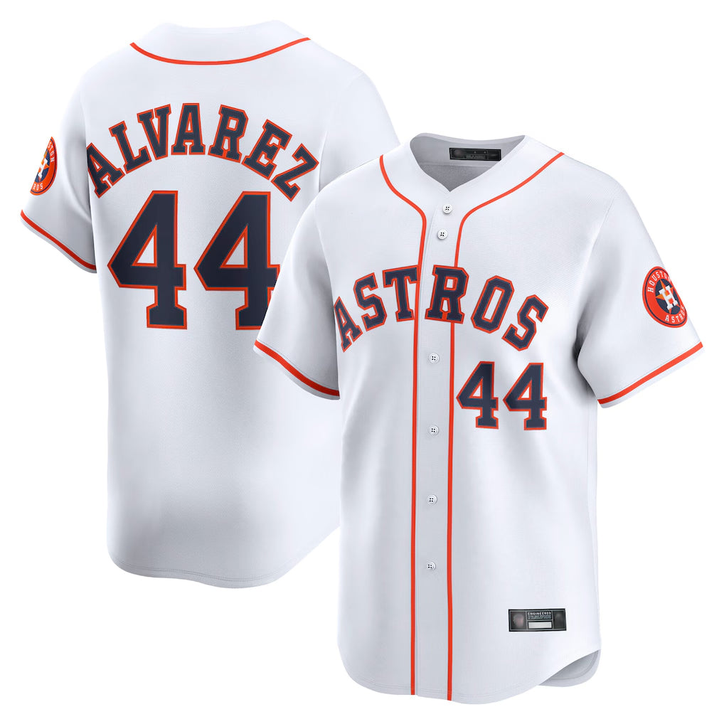 Choea H.Astros #44 Yordan Alvarez Player White Home Limited Stitched Jerseys