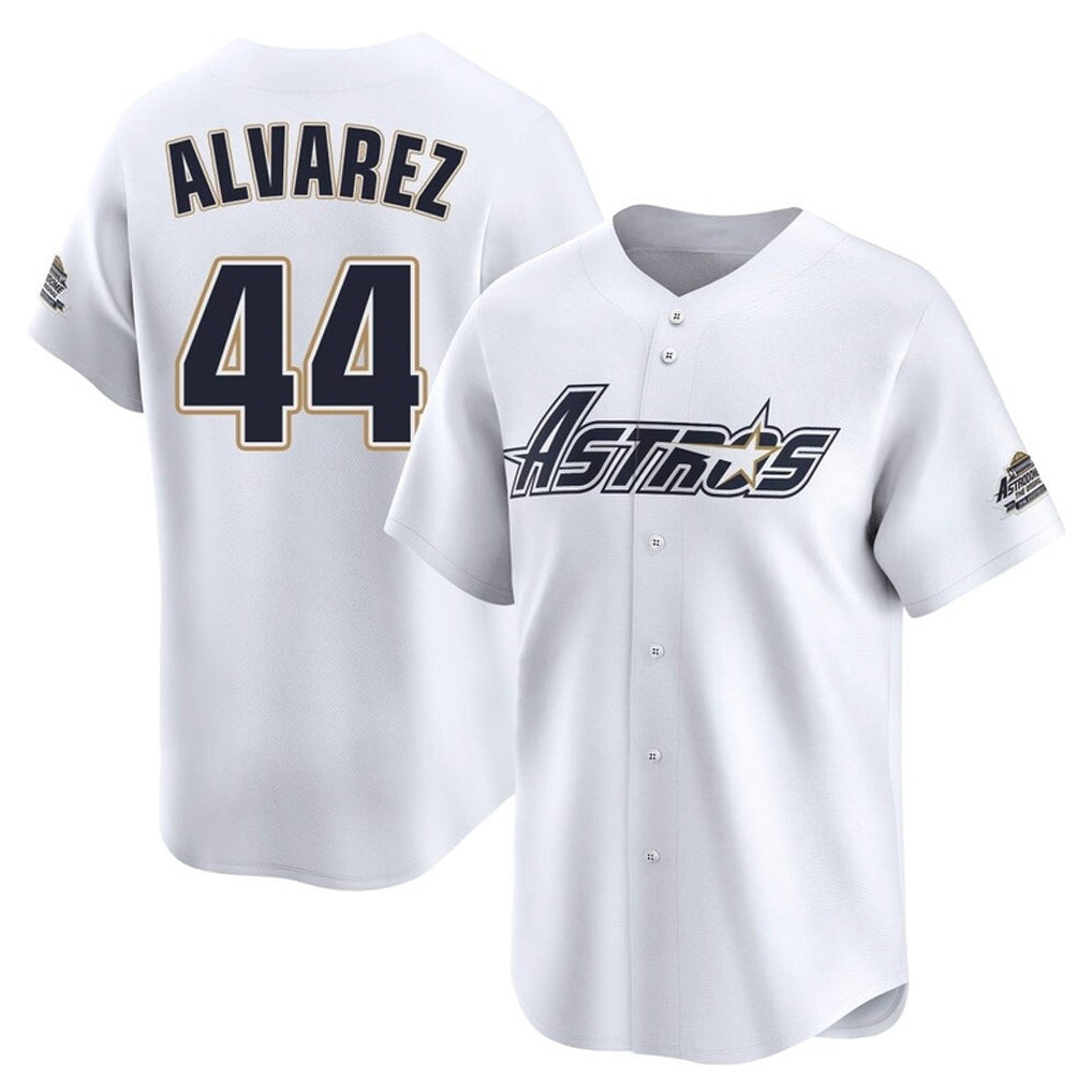 Choea H.Astros #44 Yordan Alvarez Player White Throwback Cooperstown Collection Limited Stitched Jerseys