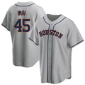 Choea H.Astros #45 Tatsuya Imai Player Gray Home Game Stitched Jerseys