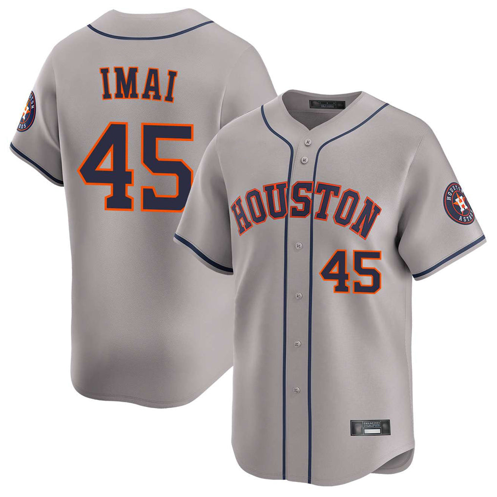 Choea H.Astros #45 Tatsuya Imai Player Gray Home Limited Stitched Jerseys