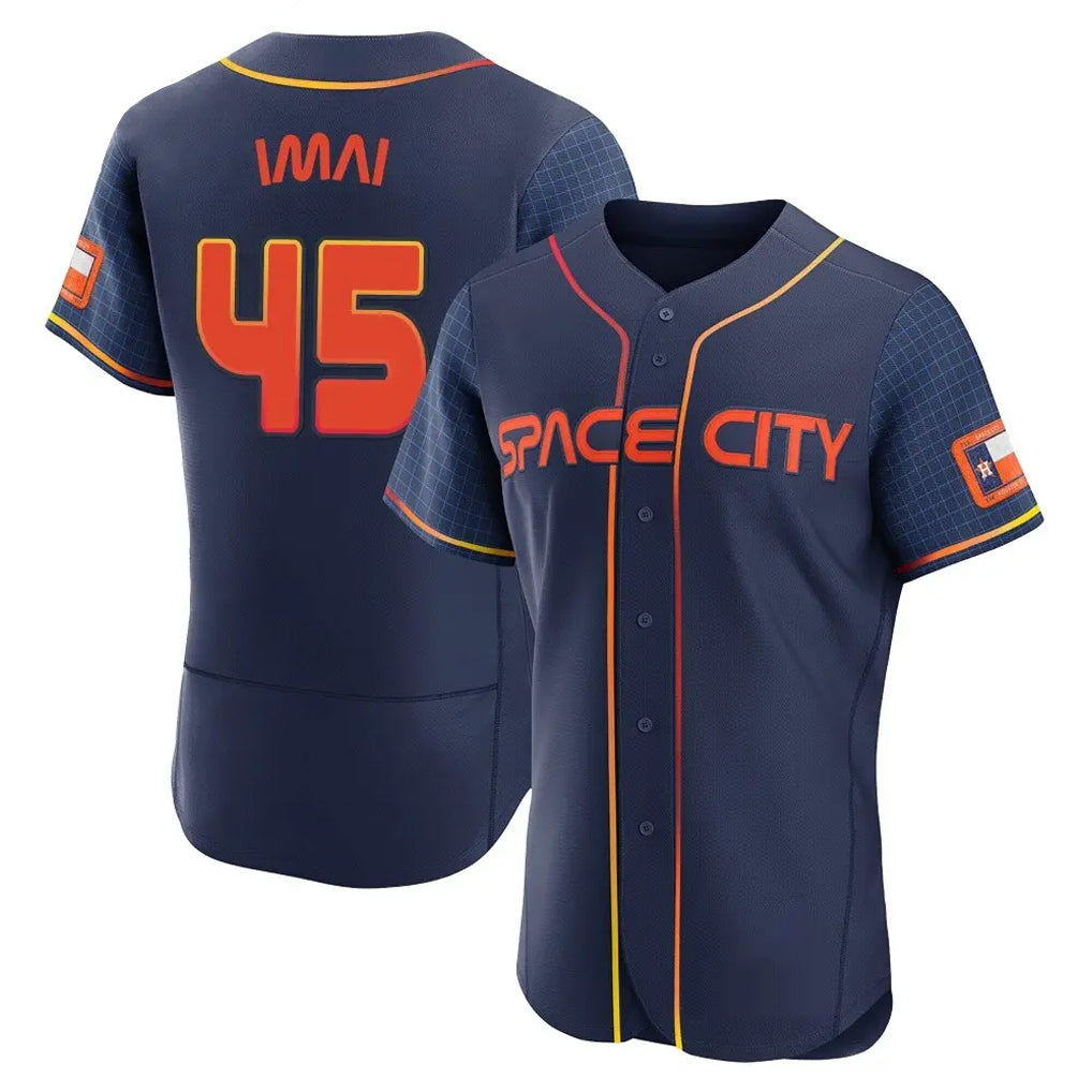 Choea H.Astros #45 Tatsuya Imai Player Navy City Connect Limited Elite Home Stitched Jerseys