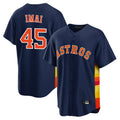 Choea H.Astros #45 Tatsuya Imai Player Navy Home Game Stitched Jerseys