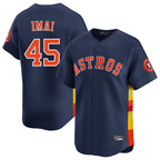 Choea H.Astros #45 Tatsuya Imai Player Navy Home Limited Stitched Jerseys
