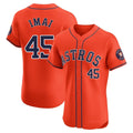 Choea H.Astros #45 Tatsuya Imai Player Orange Home Limited Elite Stitched Jerseys