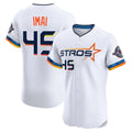 Choea H.Astros #45 Tatsuya Imai Player White City Connect Limited Elite Home Stitched Jerseys