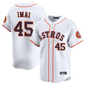 Choea H.Astros #45 Tatsuya Imai Player White Home Limited Stitched Jerseys