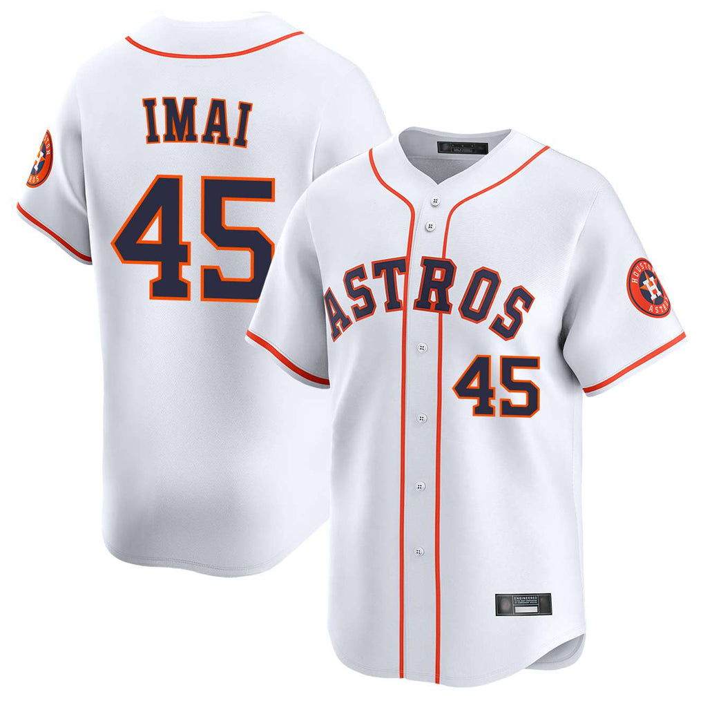 Choea H.Astros #45 Tatsuya Imai Player White Home Limited Stitched Jerseys