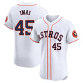 Choea H.Astros #45 Tatsuya Imai Player White Limited Elite Home Stitched Jerseys