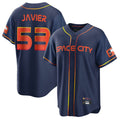 Choea H.Astros #53 Cristian Javier Player Navy City Connect Home Game Stitched Jerseys