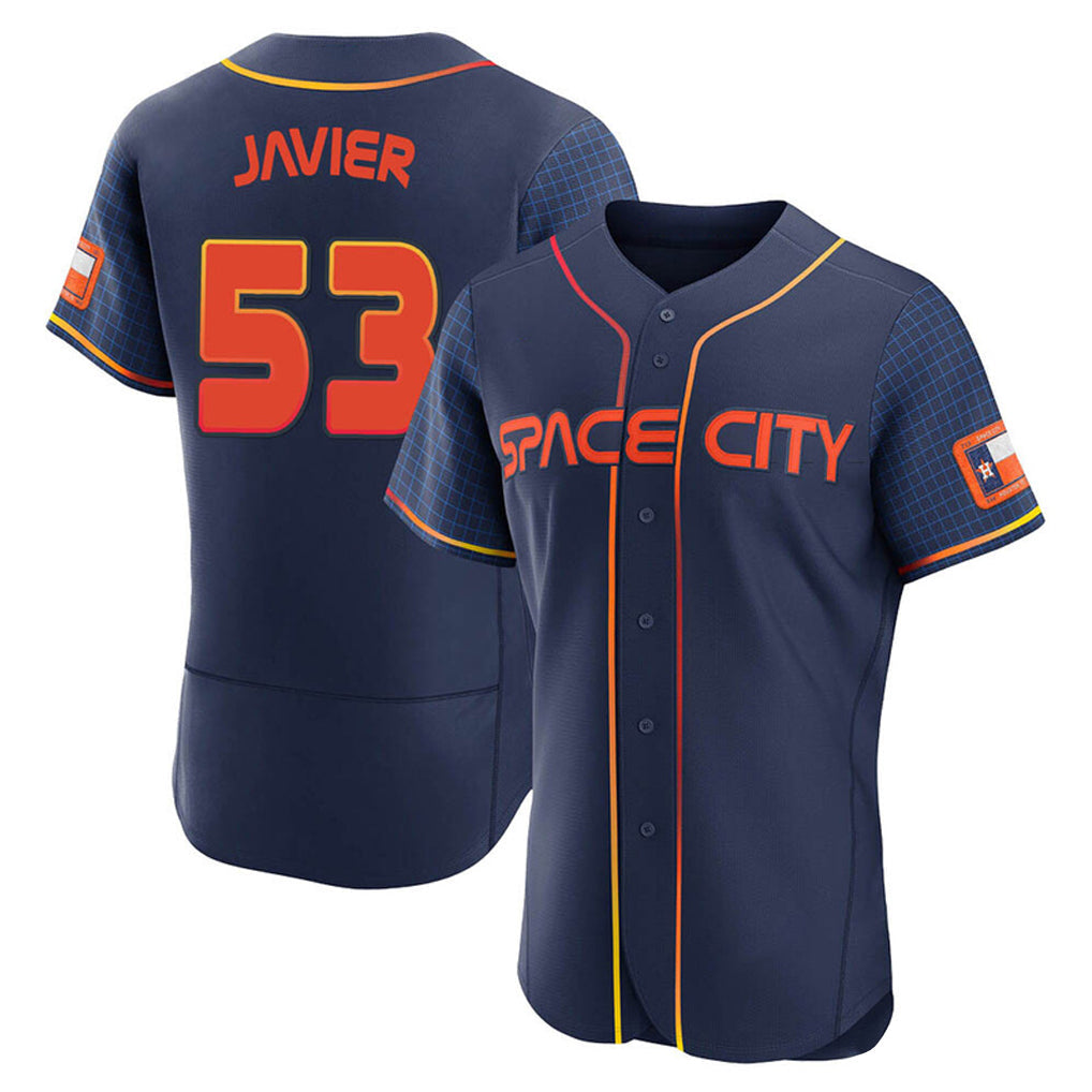 Choea H.Astros #53 Cristian Javier Player Navy City Connect Limited Elite Home Stitched Jerseys