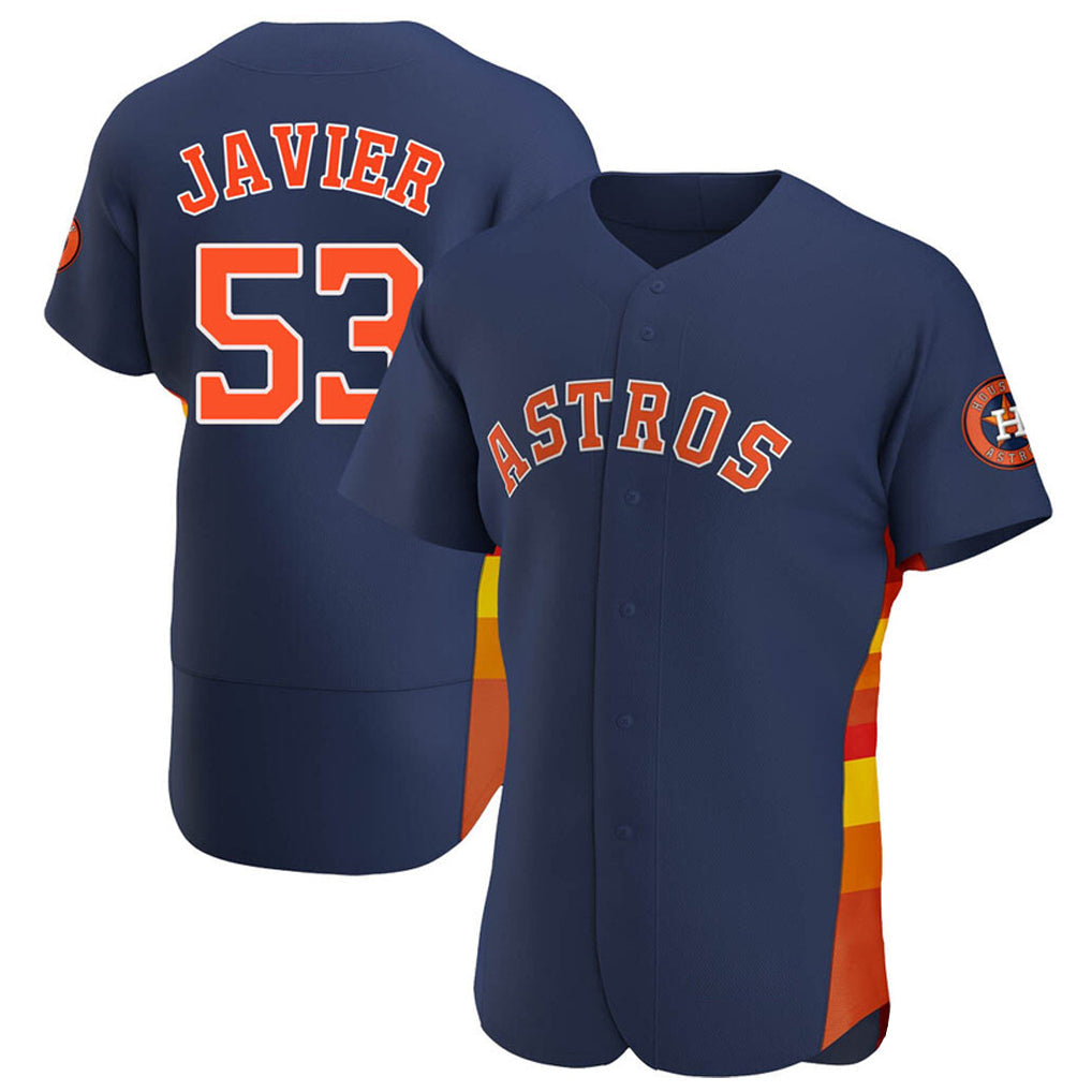 Choea H.Astros #53 Cristian Javier Player Navy Home Limited Elite Stitched Jerseys