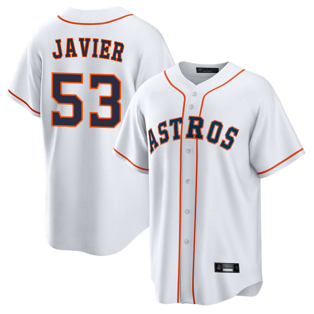 Choea H.Astros #53 Cristian Javier Player White Home Game Stitched Jerseys