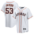 Choea H.Astros #53 Cristian Javier Player White Home Game Stitched Jerseys