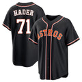 Choea H.Astros #71 Josh Hader Player Black Fashion Out Home Game Stitched Jerseys