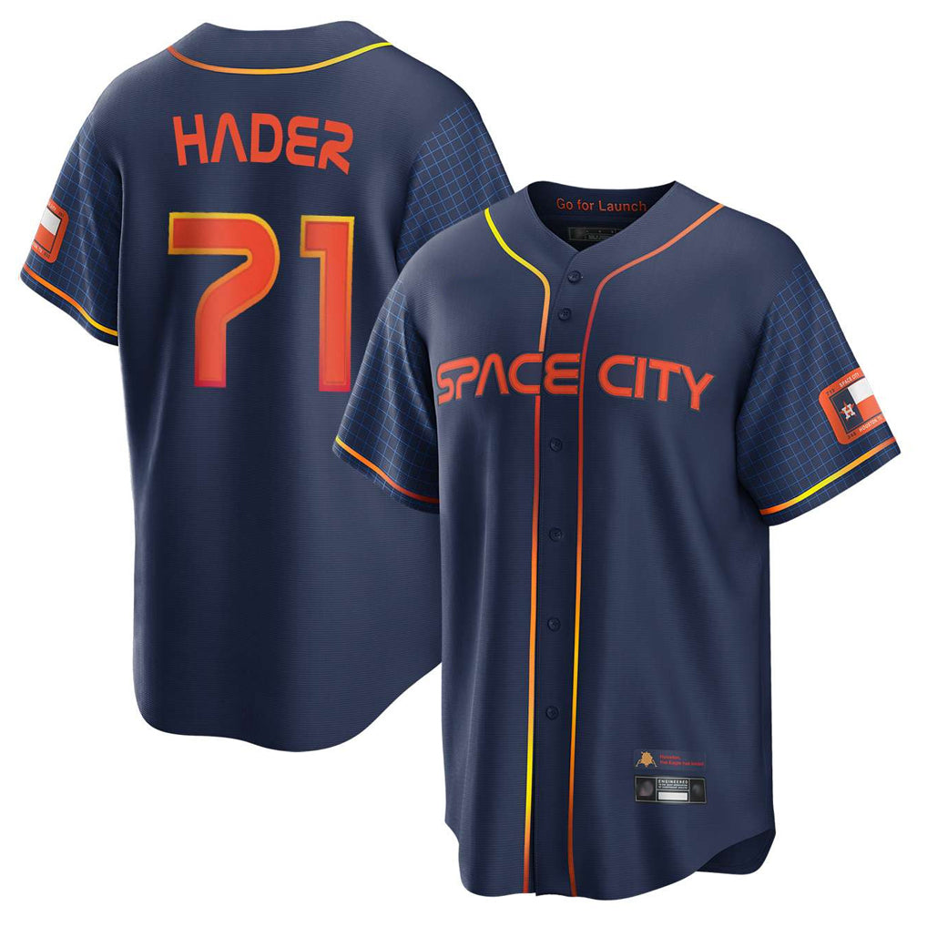 Choea H.Astros #71 Josh Hader Player Navy City Connect Home Game Stitched Jerseys