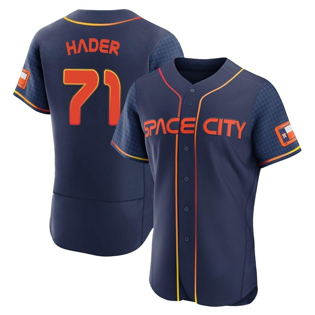 Choea H.Astros #71 Josh Hader Player Navy City Connect Limited Elite Home Stitched Jerseys