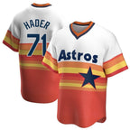 Choea H.Astros #71 Josh Hader Player Rainbow Cooperstown Collection T-shirt Stitched Jerseys