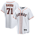 Choea H.Astros #71 Josh Hader Player White Home Game Stitched Jerseys