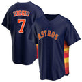 Choea H.Astros #7 Craig Biggio Player Navy Home Game Stitched Jerseys