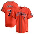 Choea H.Astros #7 Craig Biggio Player Orange Home Limited Stitched Jerseys