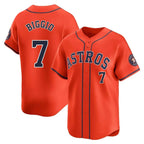 Choea H.Astros #7 Craig Biggio Player Orange Home Limited Stitched Jerseys