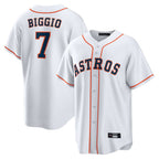 Choea H.Astros #7 Craig Biggio Player White Home Game Stitched Jerseys