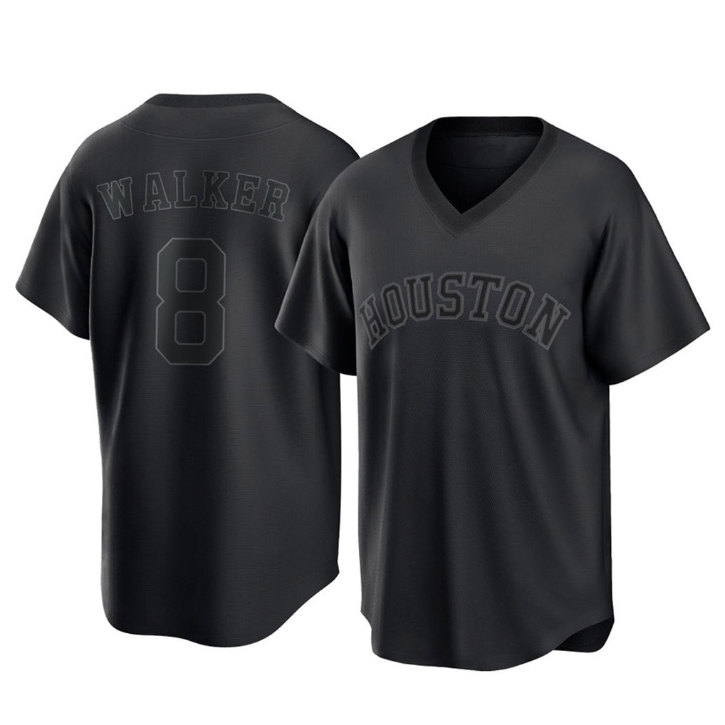 Choea H.Astros #8 Christian Walker Player Black Fashion T-shirt Home Game Stitched Jerseys
