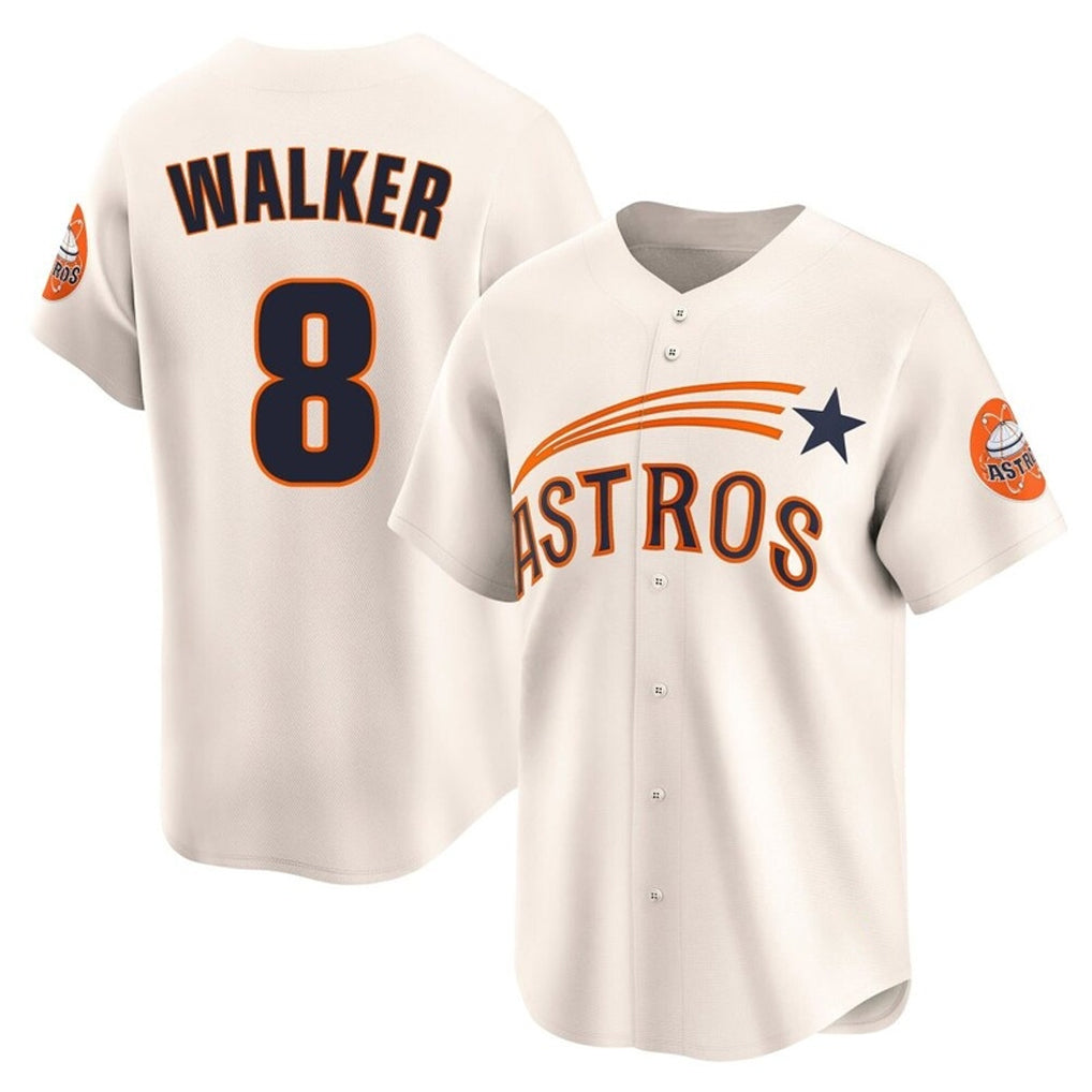 Choea H.Astros #8 Christian Walker Player Cream Throwback Cooperstown Collection Limited Stitched Jerseys